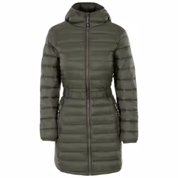 Trespass Womens Padded Jacket Longline Santuzza - 12, Ivy