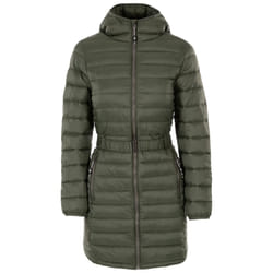 Trespass Womens Padded Jacket Longline Santuzza - 16, Ivy