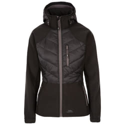 Trespass Womens Softshell Jacket Hood Elvira - 16, Black