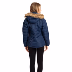 Trespass Womens Padded Hooded Casual Jacket Nadina - 14, Navy
