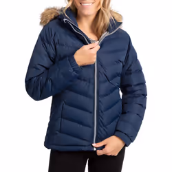 Trespass Womens Padded Hooded Casual Jacket Nadina - 6, Navy