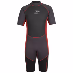 Trespass Mens Wetsuit Short 3mm Back Zipper Argon - XL, Black