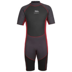 Trespass Mens Wetsuit Short 3mm Back Zipper Argon - XL, Black
