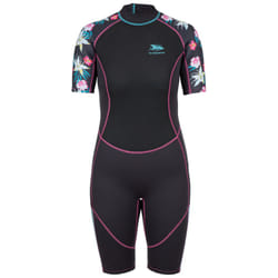 Trespass Womens Wetsuit Short 3mm Sonar - 14, Dark Grey