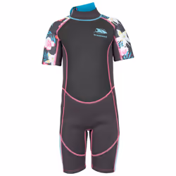 Trespass Girls Short Wetsuit Short Posie - 3-4 Years, Dark Grey