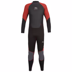 Trespass Mens Wetsuit Full Length 3mm Rear Nitrox - S, Merlot Marl