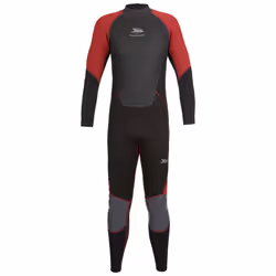 Trespass Mens Wetsuit Full Length 3mm Rear Nitrox - XS, Merlot Marl