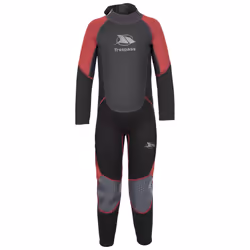 Trespass Boys Wetsuit Full Length 3mm Amigo - 3-4 Years, Merlot Marl