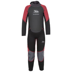 Trespass Boys Wetsuit Full Length 3mm Amigo - 5-6 Years, Merlot Marl