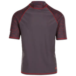 Trespass Mens Rash Guard Tshirt Short Sleeves Theo - M, Dark Grey