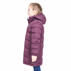 Trespass Girls Padded Jacket Hooded Tiffy - 2-3 Years, Navy