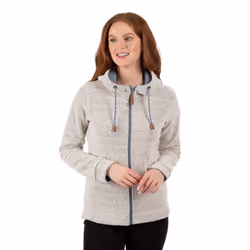Trespass Womens Hoodie Full Zip 2 Pockets Ronee - 14, Off White