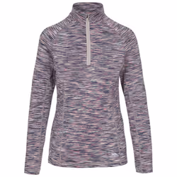 Trespass Womens Long Sleeve 1/2 Zip Pullover Edith - 14, Platinum Marl