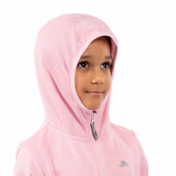 Trespass Kids Fleece Hoodie Full Zip Shove - 3-4 Years, Pale Pink