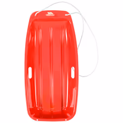 Trespass Snow Sledge Heavy Duty With Rope - EACH, Red