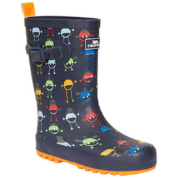 Trespass Kids Welly Boot Wellies Puddle - 7, Monster Print