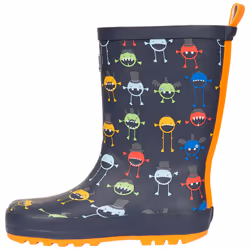 Trespass Kids Welly Boot Wellies Puddle - 8, Monster Print