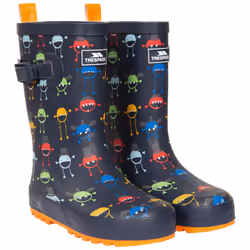 Trespass Kids Welly Boot Wellies Puddle - 13, Monster Print