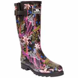 Trespass Womens Wellie Boots Full Length Elena - 5, Tropical Floral Print