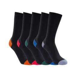 Trespass Unisex 5 Pair Pack Sock Solace - 7/11, Black