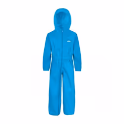 Trespass Kids Rainsuit Waterproof Button - 3-4 Years, Dark Grey