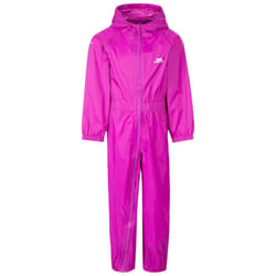 Trespass Kids Rainsuit Waterproof Button - 2-3 Years, Purple Orchid