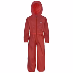 Trespass Kids Rainsuit Waterproof Button - 3-4 Years, Purple Orchid