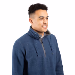 Trespass Mens Sweatshirt 1/2 Zip Falmouthfloss - S, Smokey Blue