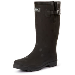Trespass Womens Wellie Boots Full Length Elena - 3, Black Polka Dot