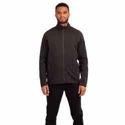 Trespass Mens Fleece Full Zip Recycled Marl Rundel - S, Dark Grey Marl