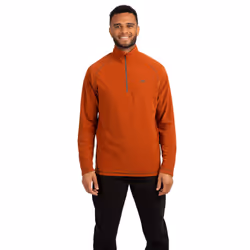 Trespass Mens 1/2 Zip Fleece Pullover Keynote - XS, Burnt Orange