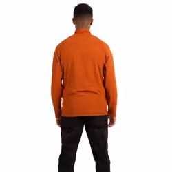 Trespass Mens 1/2 Zip Fleece Pullover Keynote - XS, Burnt Orange