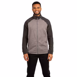 Trespass Mens Fleece Jacket Full Zip Sonstown - L, Grey Marl