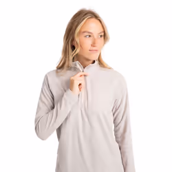 Trespass Womens 1/2 Zip Fleece Jacket Meadows - 16, Pale Grey