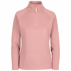 Trespass Womens 1/2 Zip Long Sleeve Pullover Olga - 8, Rose Blush Marl