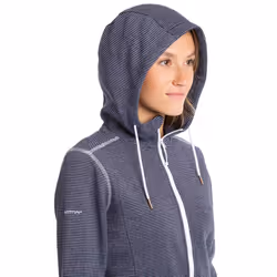 Trespass Womens Fleece Jacket Full Zip Reserve - 16, Navy Stripe