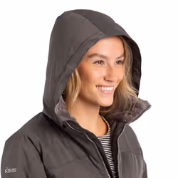 Trespass Womens Waterpoof Jacket Padded Wintry - 6, Dark Grey Marl