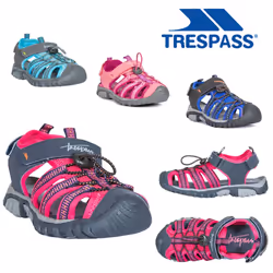 Trespass Kids Sandals Casual Walking Shoes - 10, Heather Rose