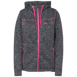 Trespass Odelia Womens Full Zip Fleece Hood Jacket - 18, Black Marl