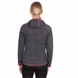 Trespass Odelia Womens Full Zip Fleece Hood Jacket - 18, Black Marl