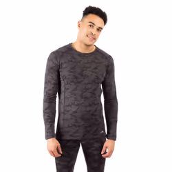 Trespass Mens Base Layer Top Long Sleeve Arno - XXL, Dark Grey