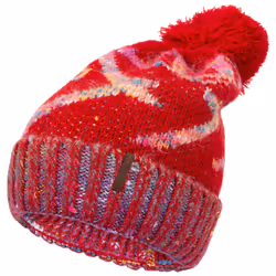 Trespass Womens Hat Knitted Pom Pom Diandra - EACH, Red