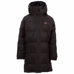Trespass Girls Padded Jacket Hooded Tiffy - 2-3 Years, Black