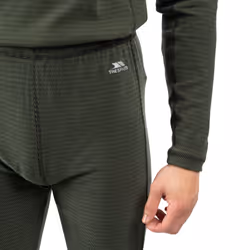 Trespass Mens Base Layer Pants Quick Dry Kirk - L, Ivy / Black
