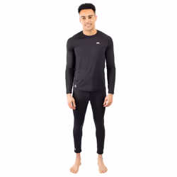 Trespass Mens Base Layer Top Long Sleeve Nate - S, Black