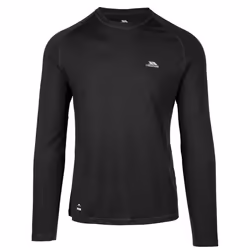 Trespass Mens Base Layer Top Long Sleeve Nate - XL, Black