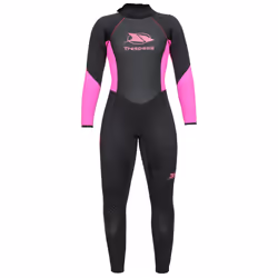 Trespass Womens Wetsuit 5mm Full Length Aquaria - 4, Black