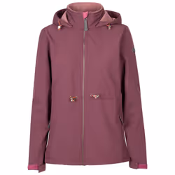 Trespass Womens Softshell Jacket with Hood Aileen - 12, Damson Tone