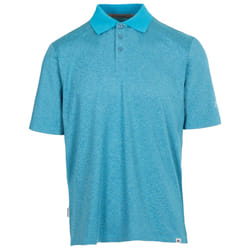 Trespass Mens Polo Shirt Quick Dry Active Gedding - S, Pond Blue Marl