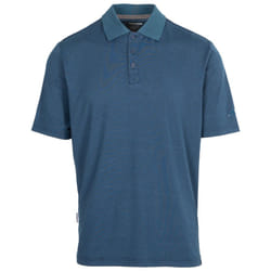 Trespass Mens Polo Shirt Quick Dry Active Gedding - M, Dark Peacock Marl